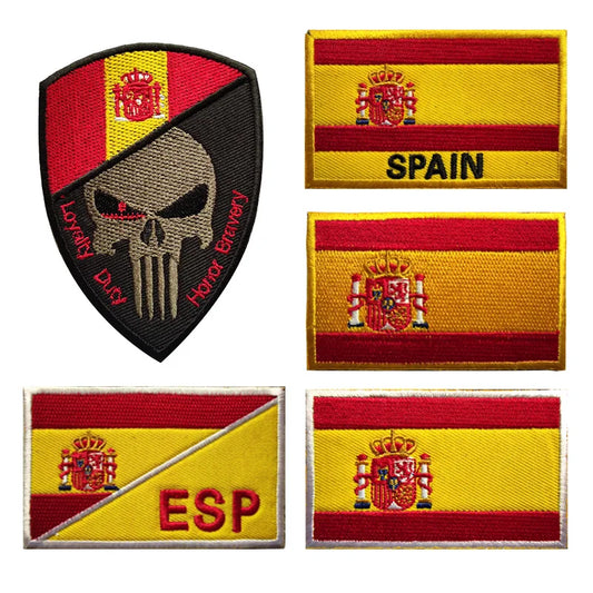 Patch Brodé Drapeau Espagnol – Patch Velcro 3D Écologique, Idéal pour Vêtements, Sacs, Accessoires et DIY - BLACKBEARD OUTDOOR INDUSTRIES