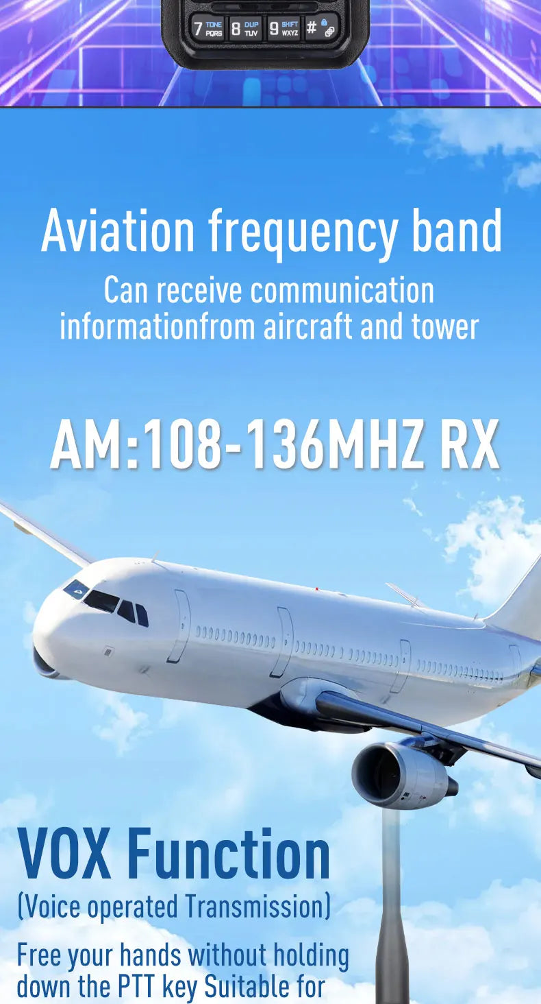 Talkie-Walkie Radtel RT-900 Ham Radio Full Band 8W – 256 Canaux, Air Band, Programmation Bluetooth (Optionnelle) - BLACKBEARD OUTDOOR INDUSTRIES