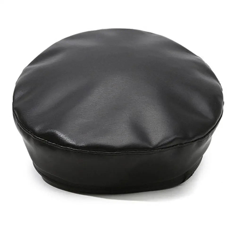Casquette gavroche femme en simili cuir PU