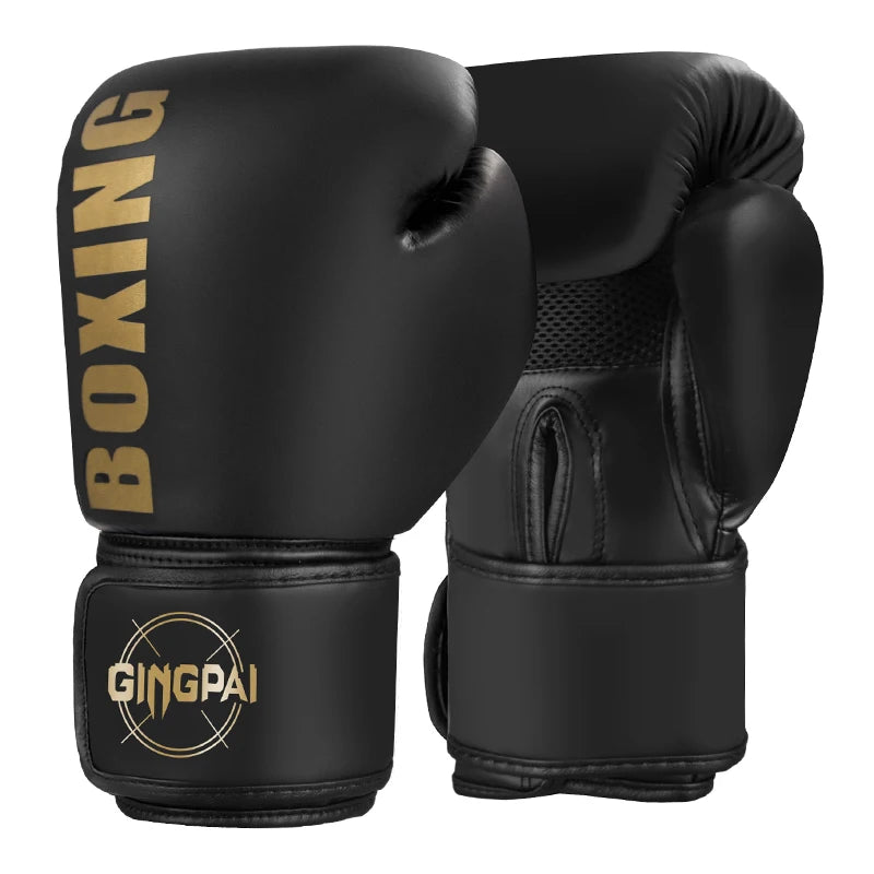 Gants de Boxe Cuir PU – MMA / Muay Thai / Sanda – 6 8 10 12 oz – Adulte & Enfant Unisexe - BLACKBEARD OUTDOOR INDUSTRIES
