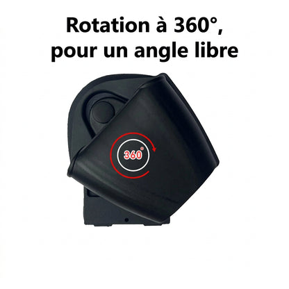 Étui porte-menottes rotatif 360° en nylon, ceinture ou gilet