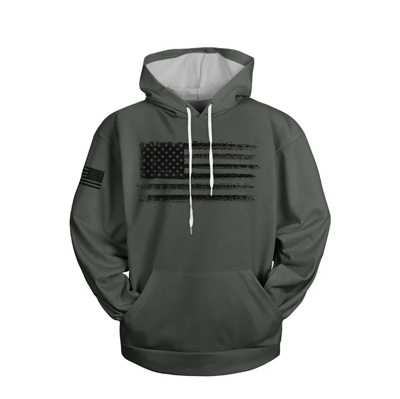 Hoodie Camouflage 3D Drapeau Américain — Sweat à Capuche Patriotique USA Imprimé Homme Femme Enfant - BLACKBEARD OUTDOOR INDUSTRIES