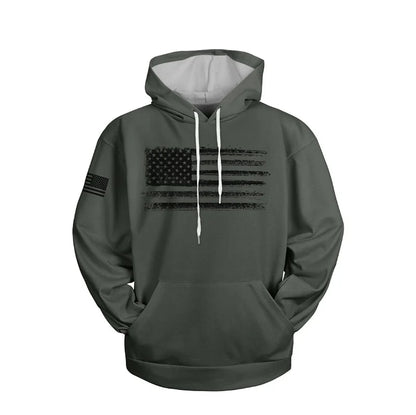 Hoodie Camouflage 3D Drapeau Américain — Sweat à Capuche Patriotique USA Imprimé Homme Femme Enfant - BLACKBEARD OUTDOOR INDUSTRIES