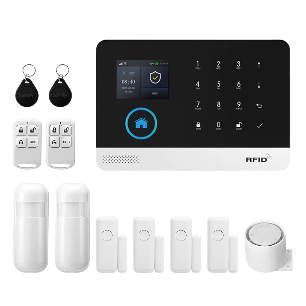 Kit Alarme Connectée WiFi 4G PGST — Détecteur Mouvement, Capteur Porte, Application Tuya - BLACKBEARD OUTDOOR INDUSTRIES