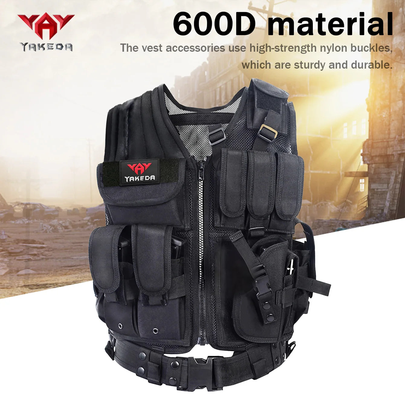 gilet d’intervention YAKEDA respirant renforcé - BLACKBEARD OUTDOOR INDUSTRIES