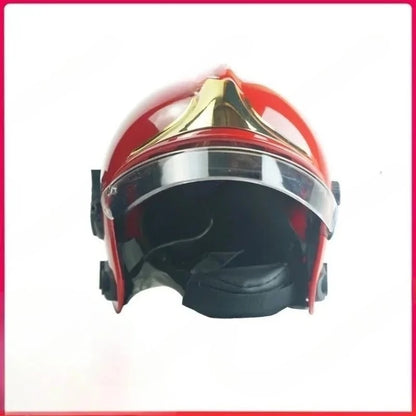 Casque de Pompier Intégral à Visière Dorée – Protection Résistante aux Chocs - BLACKBEARD OUTDOOR INDUSTRIES