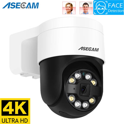 Caméra IP PoE 4K 8MP PTZ – Détection Faciale IA, Vision Nocturne Couleur, H.265, IP66 - BLACKBEARD OUTDOOR INDUSTRIES