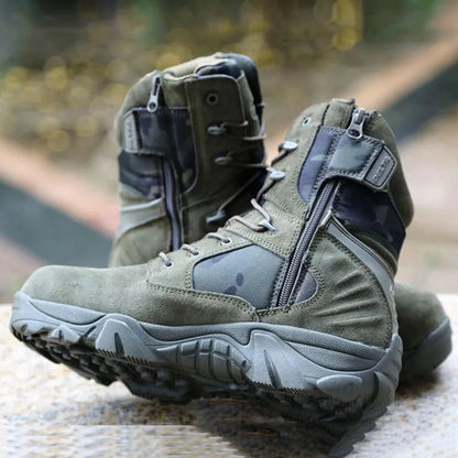 Bottes Tactiques Camouflage Homme – Chaussures de Randonnée Combat Outdoor Unisexe