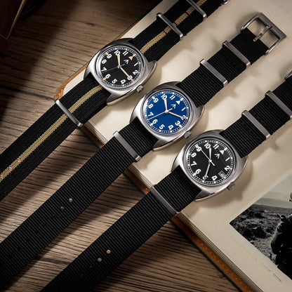 Montre militaire ML17 36 mm avec verre K1 lumineux