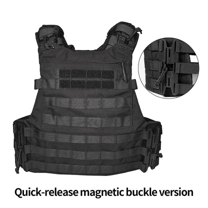 porte plaque tactique anti infrarouge en Nylon 1000D avec Compartiments Souples et Durs + Système Molle + Boucle de Libération Rapide | Équipement de Sécurité et de Survie Extérieure - BLACKBEARD OUTDOOR INDUSTRIES