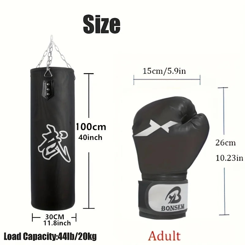 Sac de Boxe Creux en Tissu Oxford - Set pour Adultes et Jeunes BLACKBEARD OUTDOOR INDUSTRIES