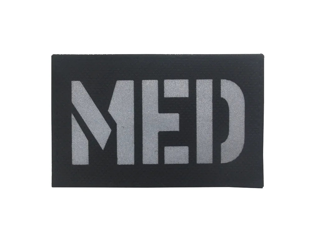 MEDIC Embroidered Patch IR Reflective Glow in Dark Tactical Military Patches Medical MED EMT PARAMEDIC Emblem PVC Rubber Badges - BLACKBEARD OUTDOOR INDUSTRIES