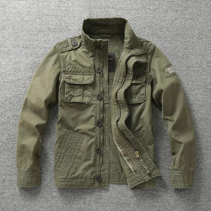 Veste Cargo Militaire Camouflage Homme — Coton Lourd, Col Montant, Multi-Poches | Workwear & Outdoor | S à XXXL - BLACKBEARD OUTDOOR INDUSTRIES