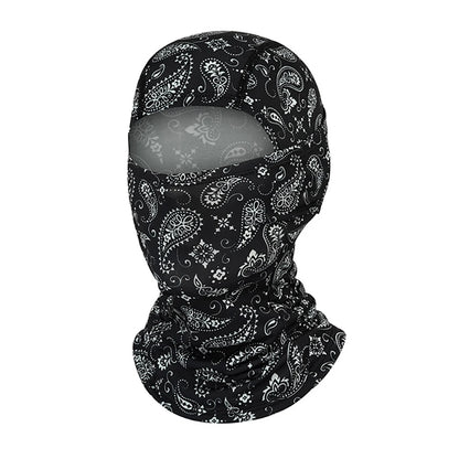 Cagoule anti-UV vélo et moto, masque visage et cou
