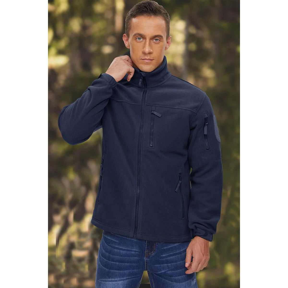 Veste en Polaire pour Homme – Zip Haut, Confortable et Coupe-Vent, Poches Multiples, Idéale pour la Randonnée et les Activités Extérieures - BLACKBEARD OUTDOOR INDUSTRIES