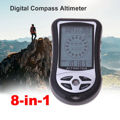 Compteur Numérique LCD Multifonction - Altimètre, Baromètre, Thermomètre, Boussole et Prévisions Météo - BLACKBEARD OUTDOOR INDUSTRIES