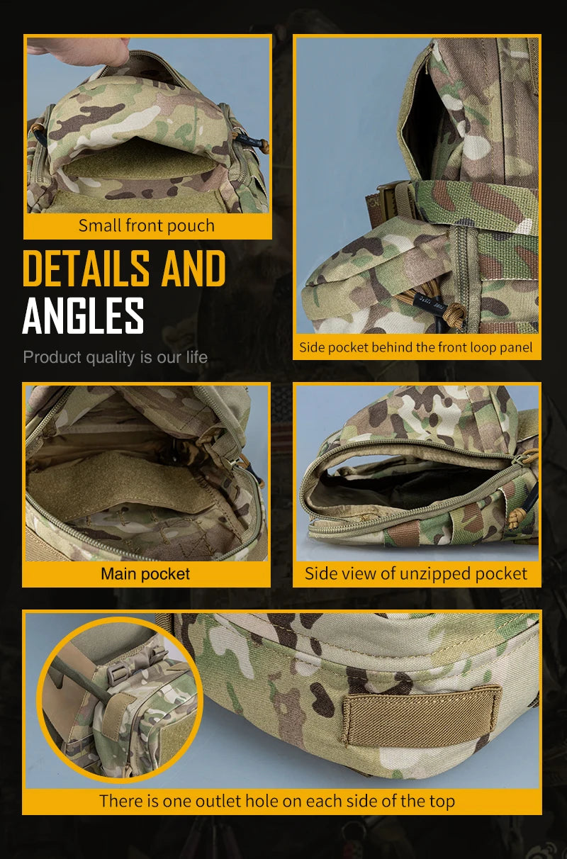 Sac d’Hydratation Tactique Mini – IDOGEAR MOLLE 500D Nylon - BLACKBEARD OUTDOOR INDUSTRIES