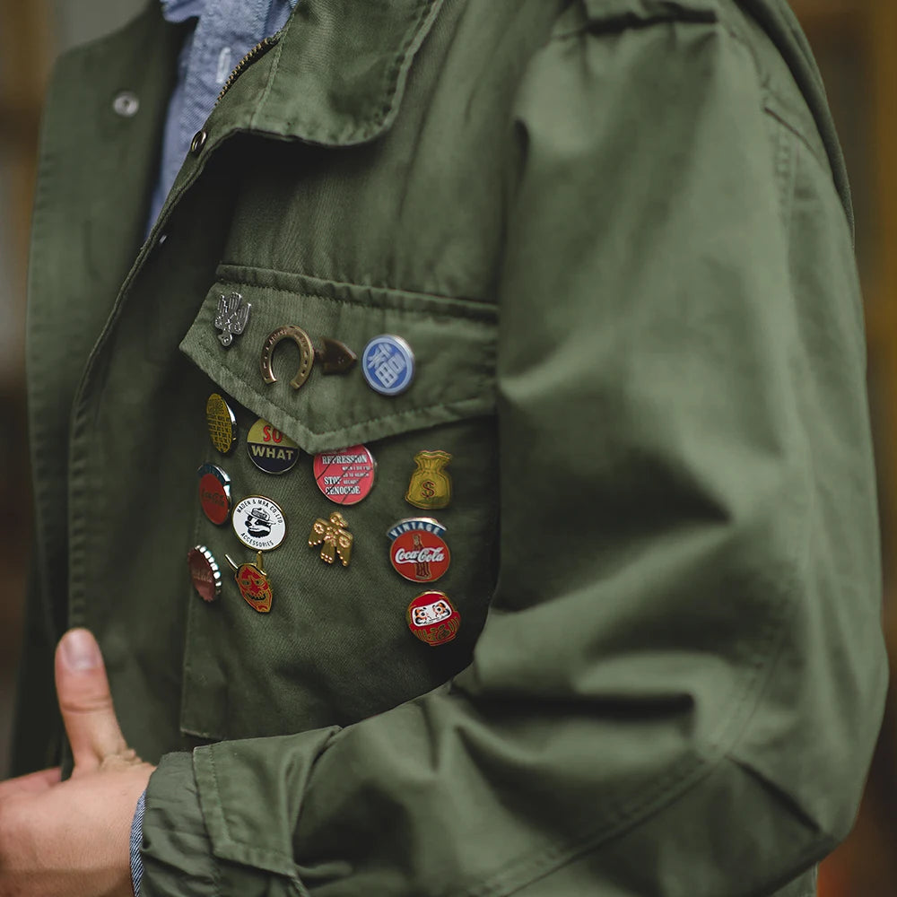 Veste M65 Militaire Homme — 100% Coton Twill, Multi-Poches, Coupe-Vent Vintage | S à XXXL - BLACKBEARD OUTDOOR INDUSTRIES