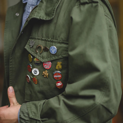 Veste M65 Militaire Homme — 100% Coton Twill, Multi-Poches, Coupe-Vent Vintage | S à XXXL - BLACKBEARD OUTDOOR INDUSTRIES