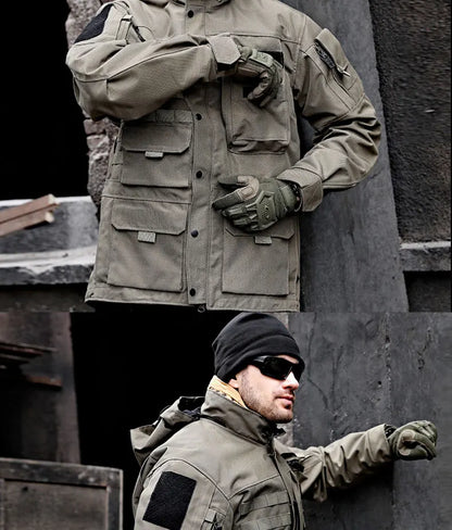 Manteau Trench Militaire Tactique Long et Moyen - Veste Extérieure Résistante et Imperméable - BLACKBEARD OUTDOOR INDUSTRIES