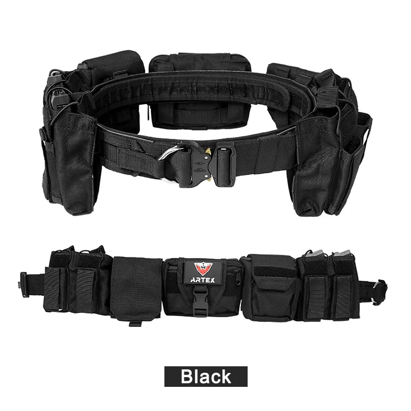 Ceinture Tactique ARTEX 7-en-1 MOLLE 1000D Nylon – Kit Complet Airsoft & Duty