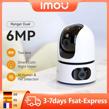 Caméra Intérieure IMOU Ranger Dual 6/8MP – Vision Nocturne Couleur Intelligente & Double Objectif Grand Angle Ma boutique