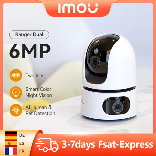 Caméra Intérieure IMOU Ranger Dual 6/8MP – Vision Nocturne Couleur Intelligente & Double Objectif Grand Angle Ma boutique