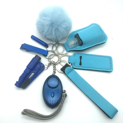 Porte-Clés de Défense Personnelle pour Femme – Alarme Intégrée, Boucle O, Multicolore