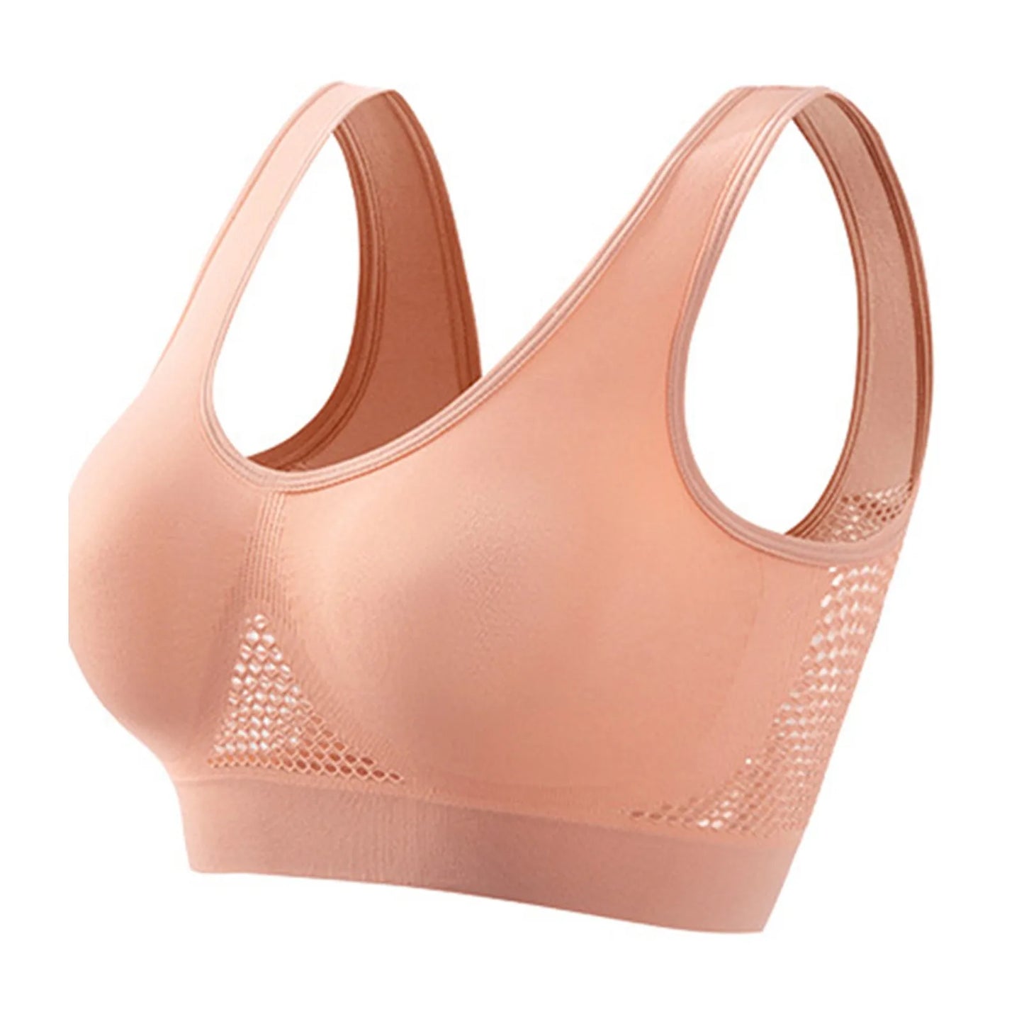 Brassière Sport Femme Sans Armature – Soutien-gorge Yoga Running Grande Taille S–5XL