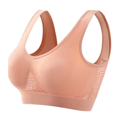 Brassière Sport Femme Sans Armature – Soutien-gorge Yoga Running Grande Taille S–5XL
