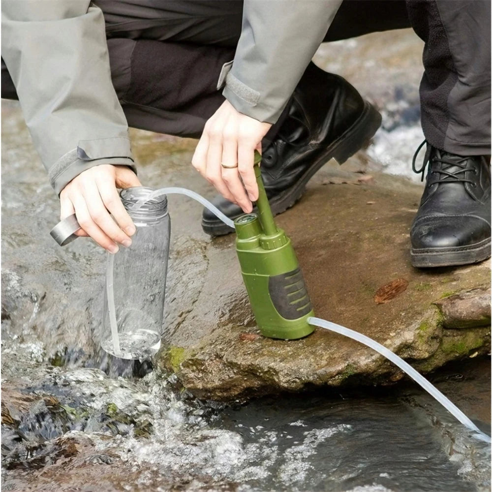 Filtre à Eau Portable 5 Étages 0,01µm – 3000L – Camping Survie Randonnée