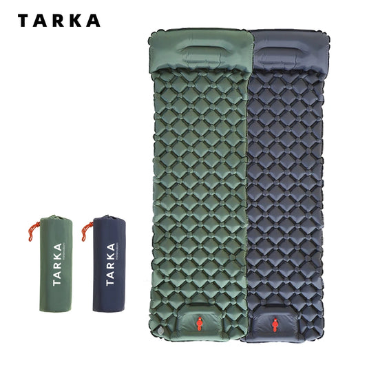 Matelas Gonflable Camping TARKA – Auto-Gonflant, Pompe Intégrée, 190×60 cm, Couplable, Randonnée