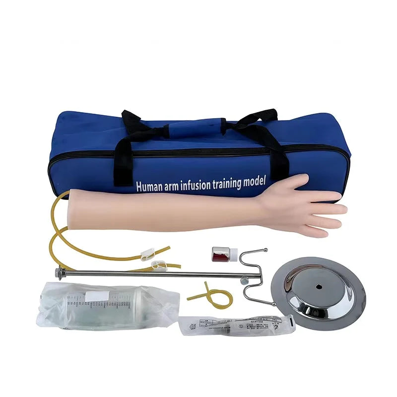 Bras d'Entraînement à la Ponction Veineuse – Kit Complet avec Support de Perfusion