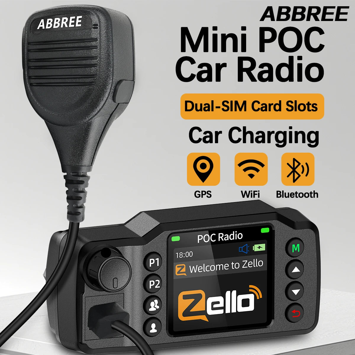 Radio POC 4G Véhicule Longue Portée – Talkie-Walkie Réseau GPS Double SIM Android WiFi Zello - BLACKBEARD OUTDOOR INDUSTRIES