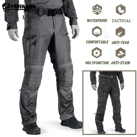 P40 Pantalon Cargo Tactique Imperméable Homme — Combat, Randonnée, Paintball, Multi-poches - BLACKBEARD OUTDOOR INDUSTRIES