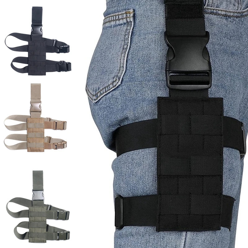 Holster de Cuisse MOLLE Universel – Plateforme de Support Tactique pour Pistolet, Réglable, Idéal pour Chasse, Paintball et Activités de Terrain BLACKBEARD OUTDOOR INDUSTRIES