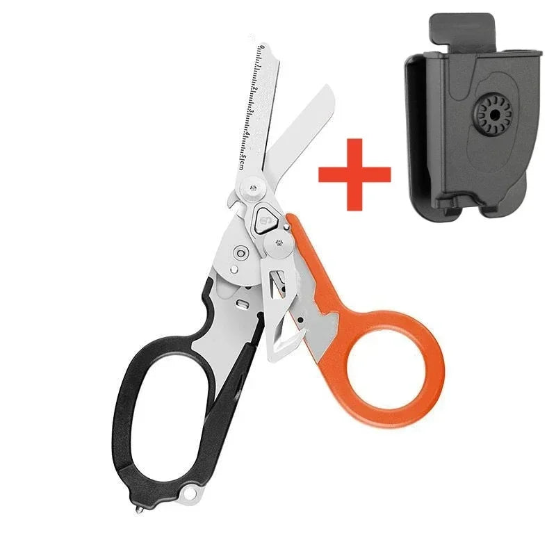 Ciseaux de secours pliants – Coupe-ceinture et brise-vitre