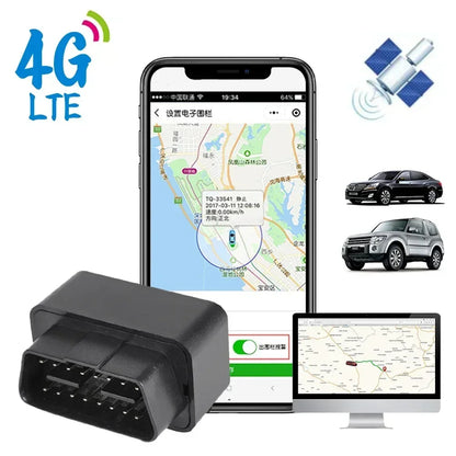 Traceur GPS 4G OBD Voiture – Temps Réel, Antivol, Alertes SMS, App Gratuite