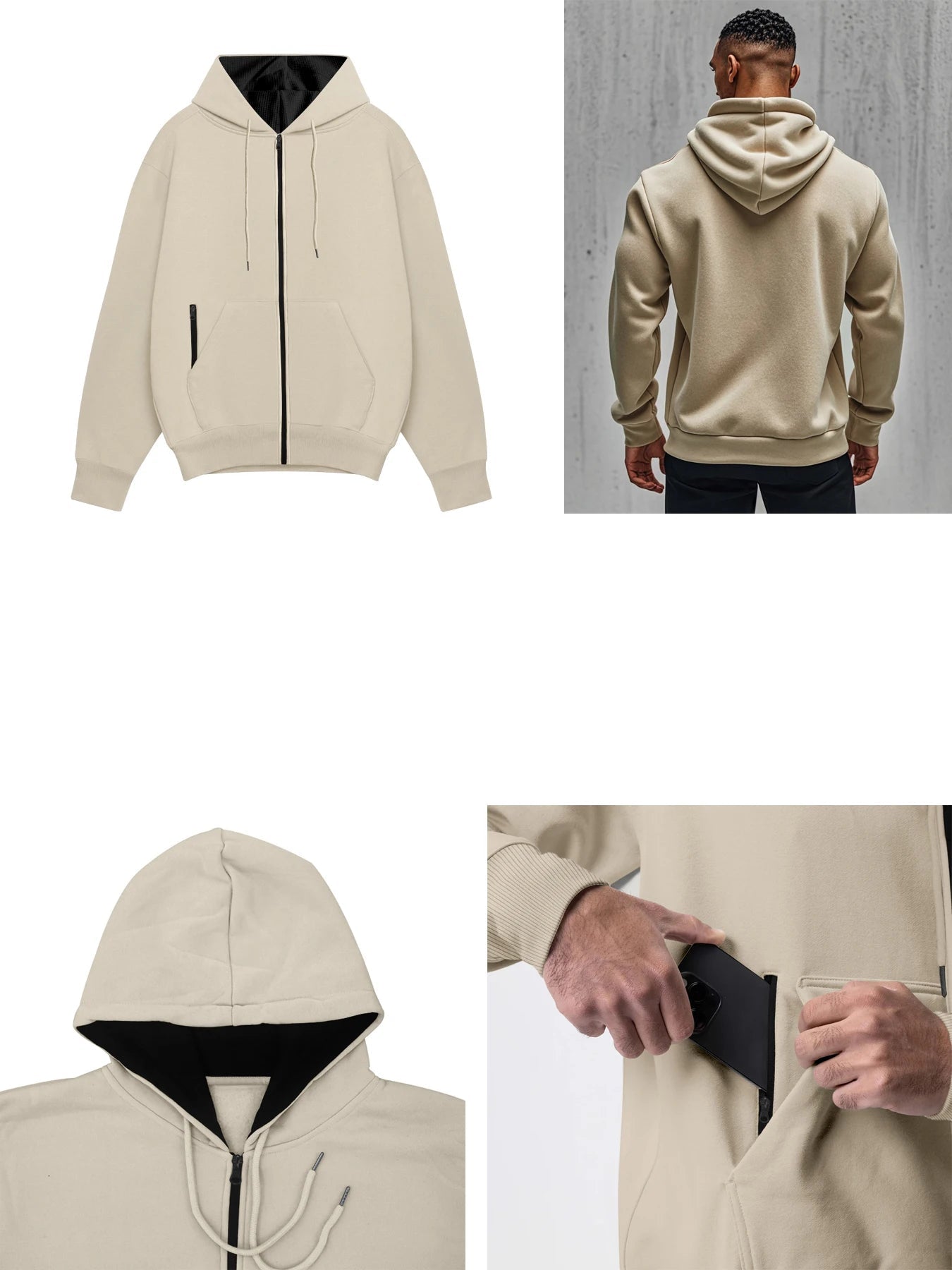 Sweatshirt à Capuche Zippé pour Homme – Confort et Chaleur BLACKBEARD OUTDOOR INDUSTRIES