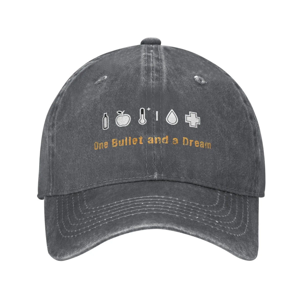 Casquette Baseball DayZ « One Bullet and a Dream » – Snapback Coton Unisexe | Protection Solaire Outdoor | Cadeau Gamer