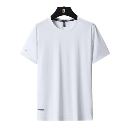 T-Shirt Homme Grande Taille Ice Silk – Respirant, Séchage Rapide | L à 8XL