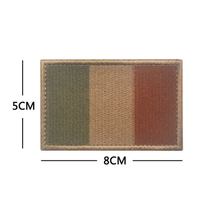 Patch Drapeau France Rectangulaire Brodé – Hook & Loop ou Couture | DIY Veste, Sac, Casquette, Brassard | 12 Modèles - BLACKBEARD OUTDOOR INDUSTRIES