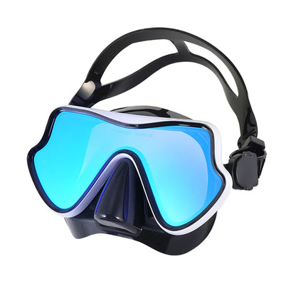 Masque de Plongée Snorkel en Silicone avec Verre Trempé – Large Vue Colorée pour Adultes et Jeunes - BLACKBEARD OUTDOOR INDUSTRIES