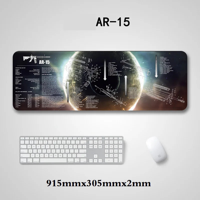 Tapis de Nettoyage pour Arme – Tapis d'Armurier avec Schéma Technique | CLUSGO - BLACKBEARD OUTDOOR INDUSTRIES