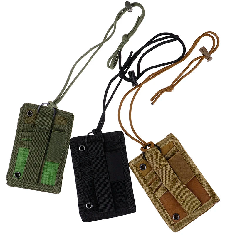 Porte-Carte ID Tactique Militaire MOLLE – Double Zip, Porte-Stylo, Tour de Cou - BLACKBEARD OUTDOOR INDUSTRIES