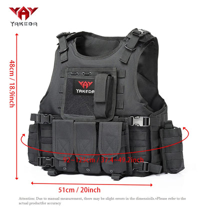 gilet tactique yakeda dimensions
