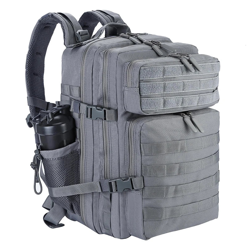 Sac à dos tactique 45 L avec système MOLLE et compartiment PC
