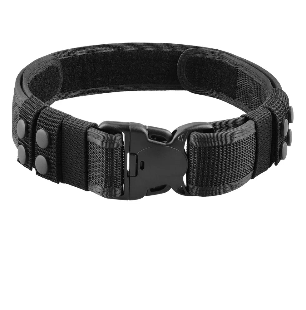 Ceinture Tactique 2-en-1 Nylon Velcro – Rigide Extérieure + Intérieure Respirante