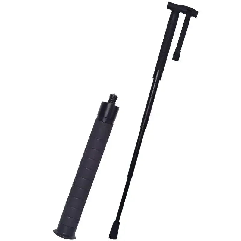 Canne-Matraque Télescopique EDC 96 cm – Alliage Aluminium, Pliable | Défense, Randonnée, Brise-Vitre