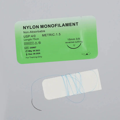 Kit de Sutures Médicales 4/0 – 10 à 100 pièces | Fils Monofilaments Nylon, Soie, Polypropylène, Polyester pour Exercices de Suture Ma boutique
